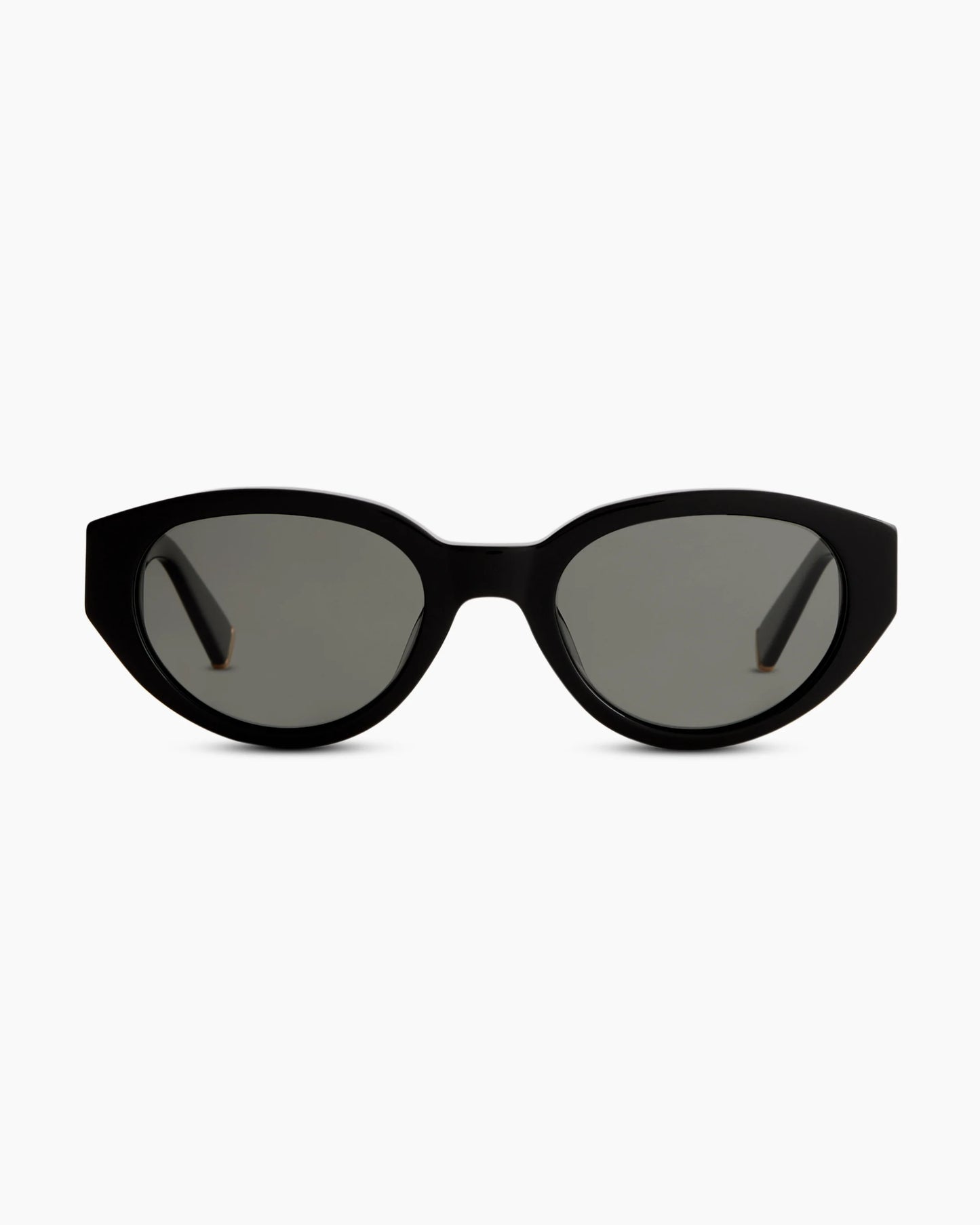 Sicily Polarized Acetate Sunglasses - One Size / Black with Grey lens