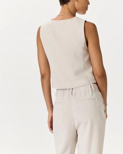 Fluid Crepe Vest - XS / Navy