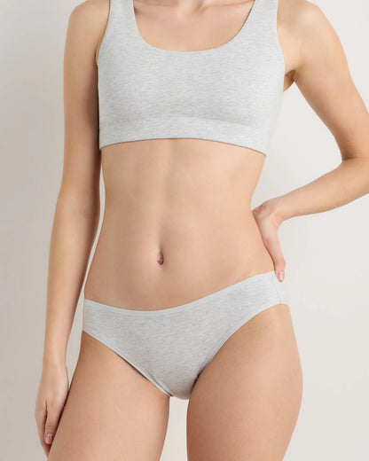 Organic Cotton Bikini (6-pack) - XS / Mink