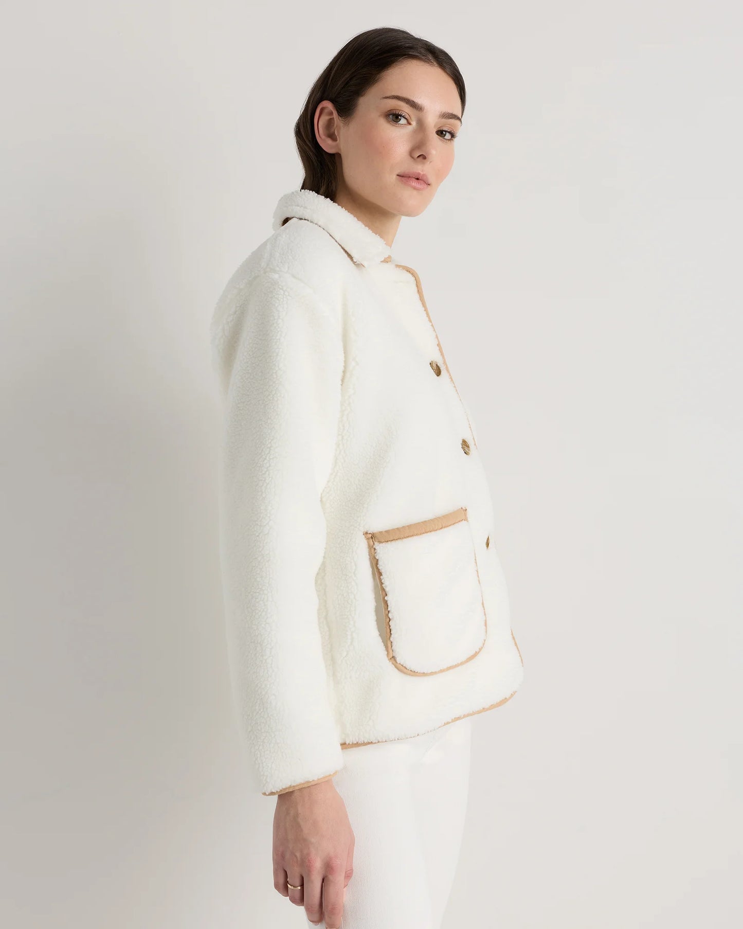 Sherpa Barn Jacket - XS / Camel/Black