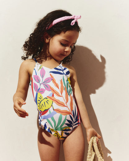 One-Piece Swimsuit - 2T / Wavy Fish