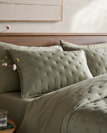 Bamboo Dream Quilt Set - Twin / Sage