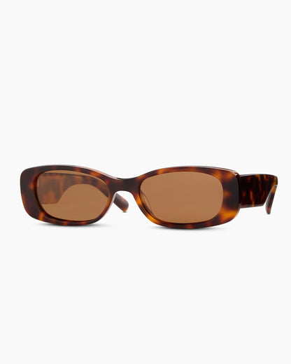 Palma Polarized Acetate Sunglasses - One Size / Black with Green lens