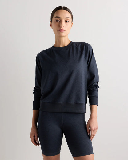 Flowknit Pullover Crew - XS / Heather Deep Navy