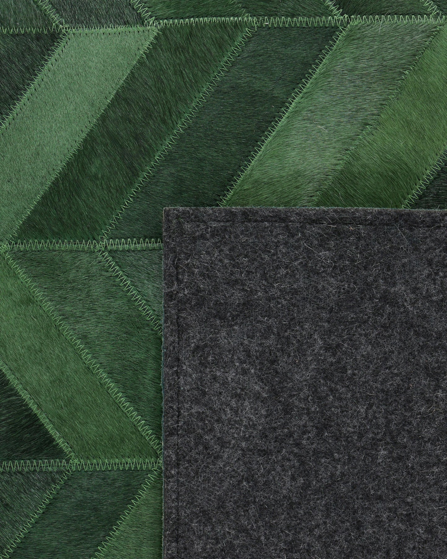 Jones Hide Rug - 5' x 8' / Green