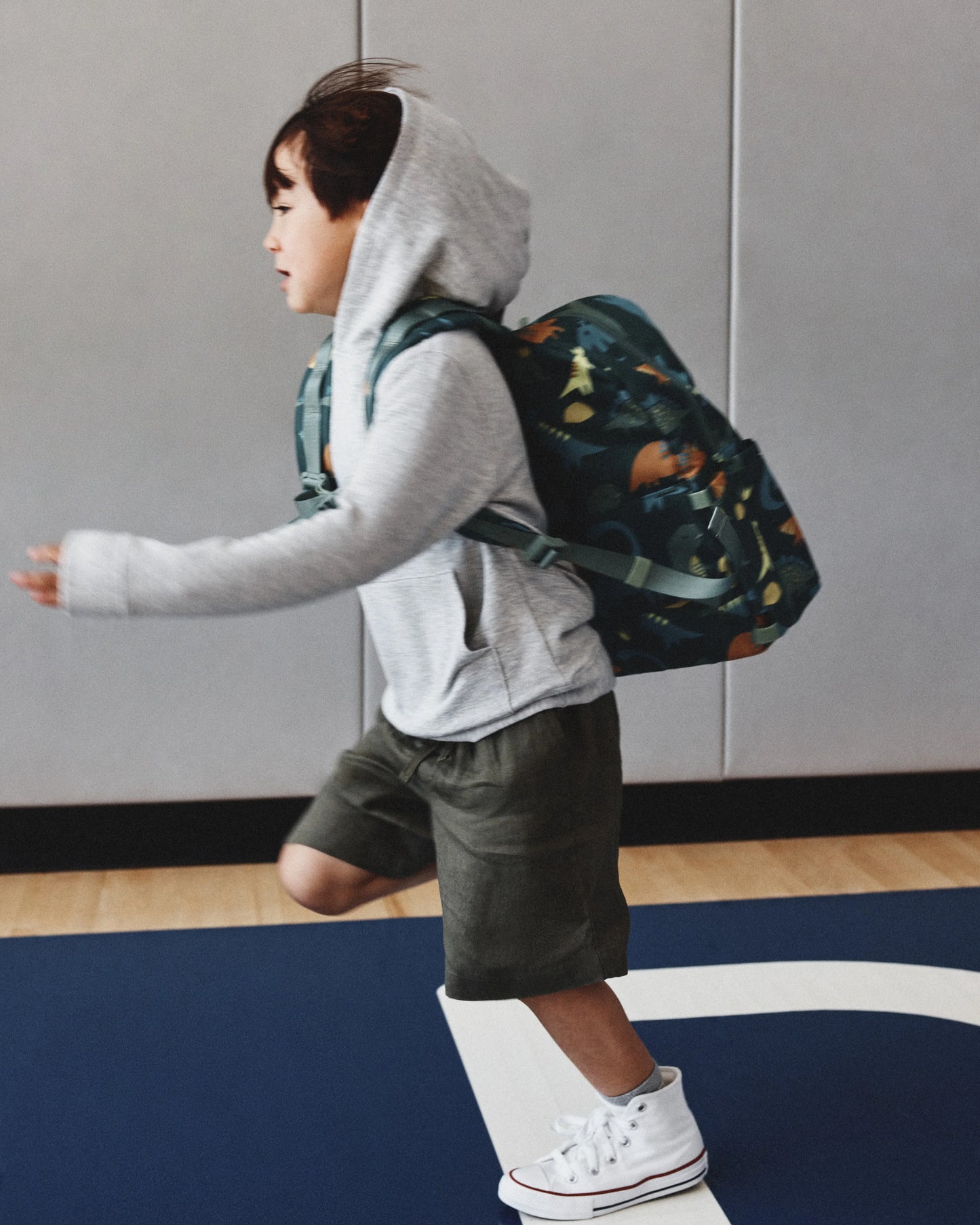 Recycled Double Pocket Backpack - One Size / Rainbow Clouds