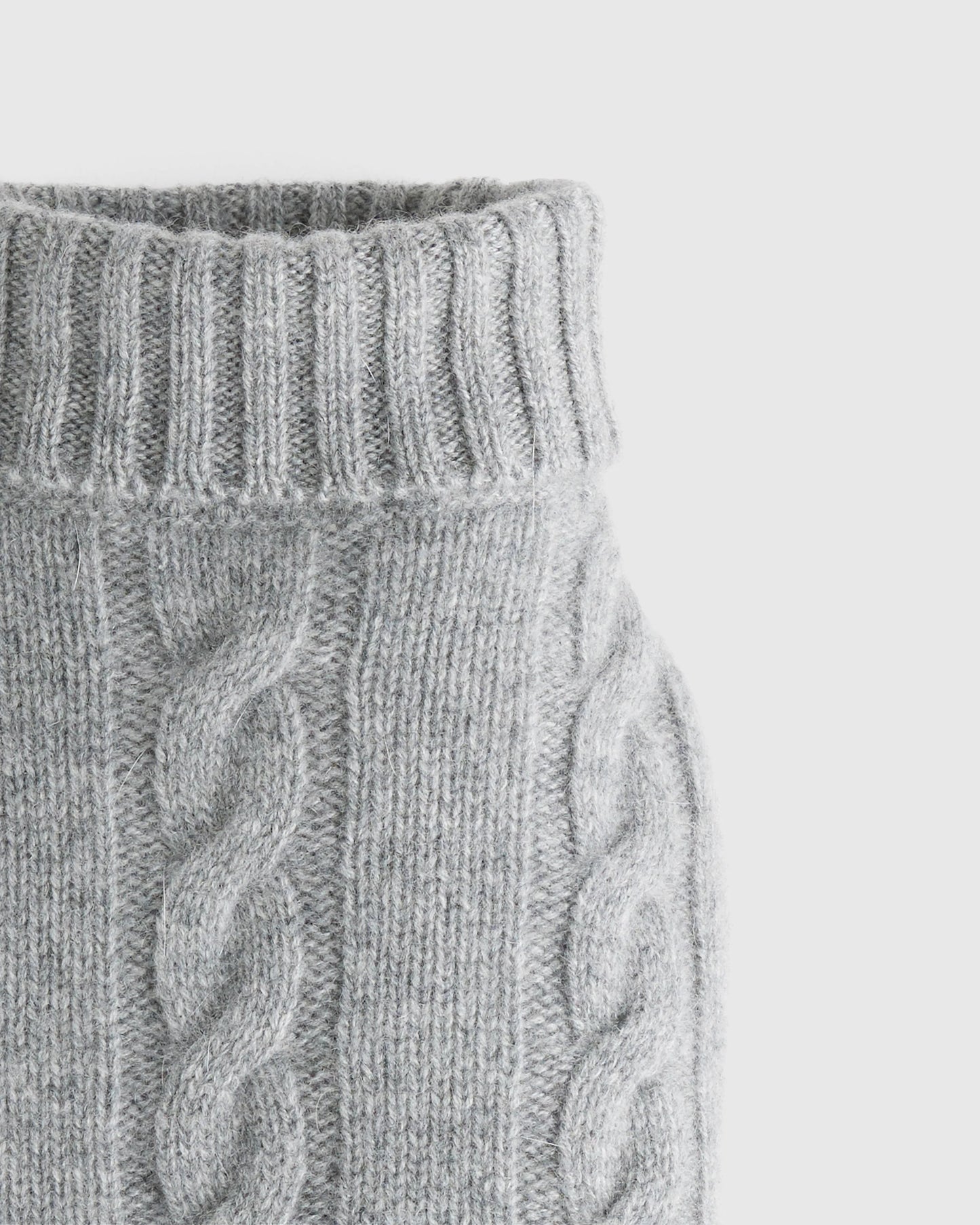 Mongolian Cashmere Cable Knit Dog Sweater - XS / True Navy