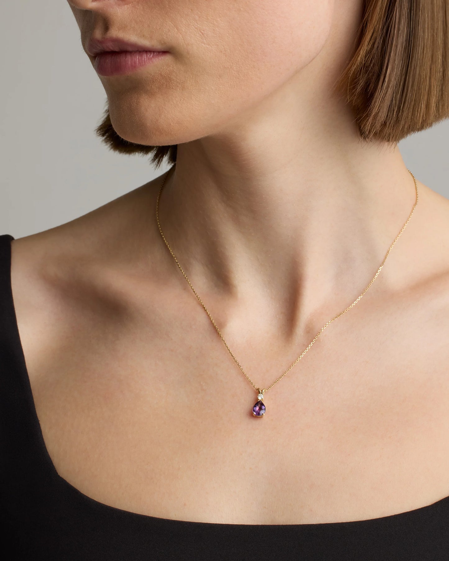 14K Gold Diamond & Semi-Precious Gemstone Drop Necklace - One Size / Yellow Gold