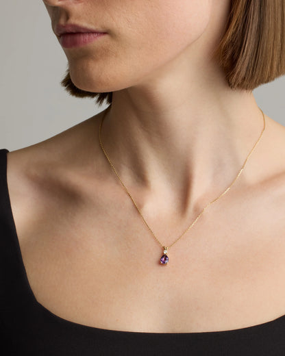 14K Gold Diamond & Semi-Precious Gemstone Drop Necklace - One Size / Yellow Gold