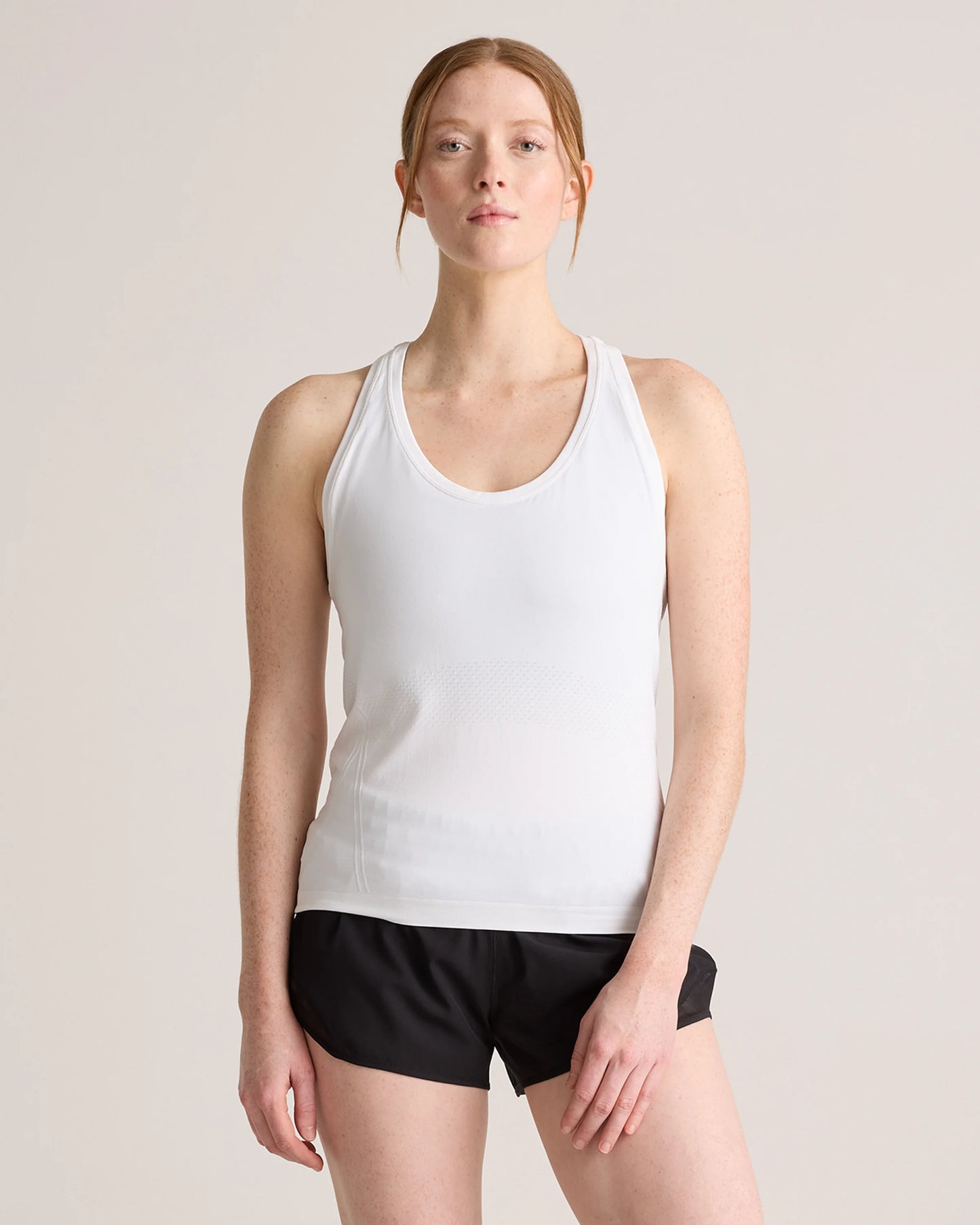 Seamless Waist-Length Racerback Tank - XS / Deep Navy