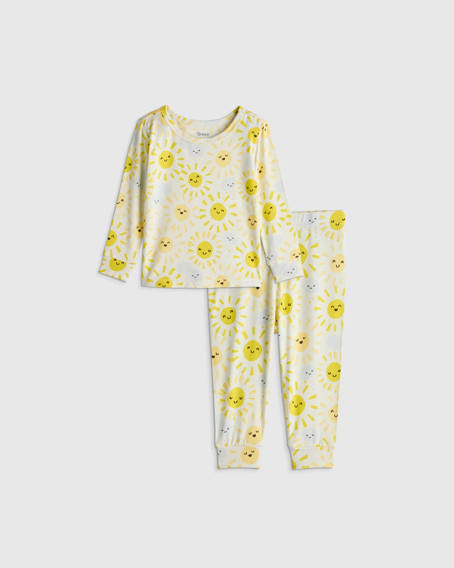 Bamboo Long Sleeve and Pant Pajama Set - 12-18M / Wildflower Dreams