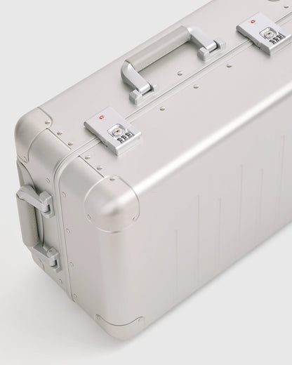 Aluminum Carry-On Suitcase - One Size / Black