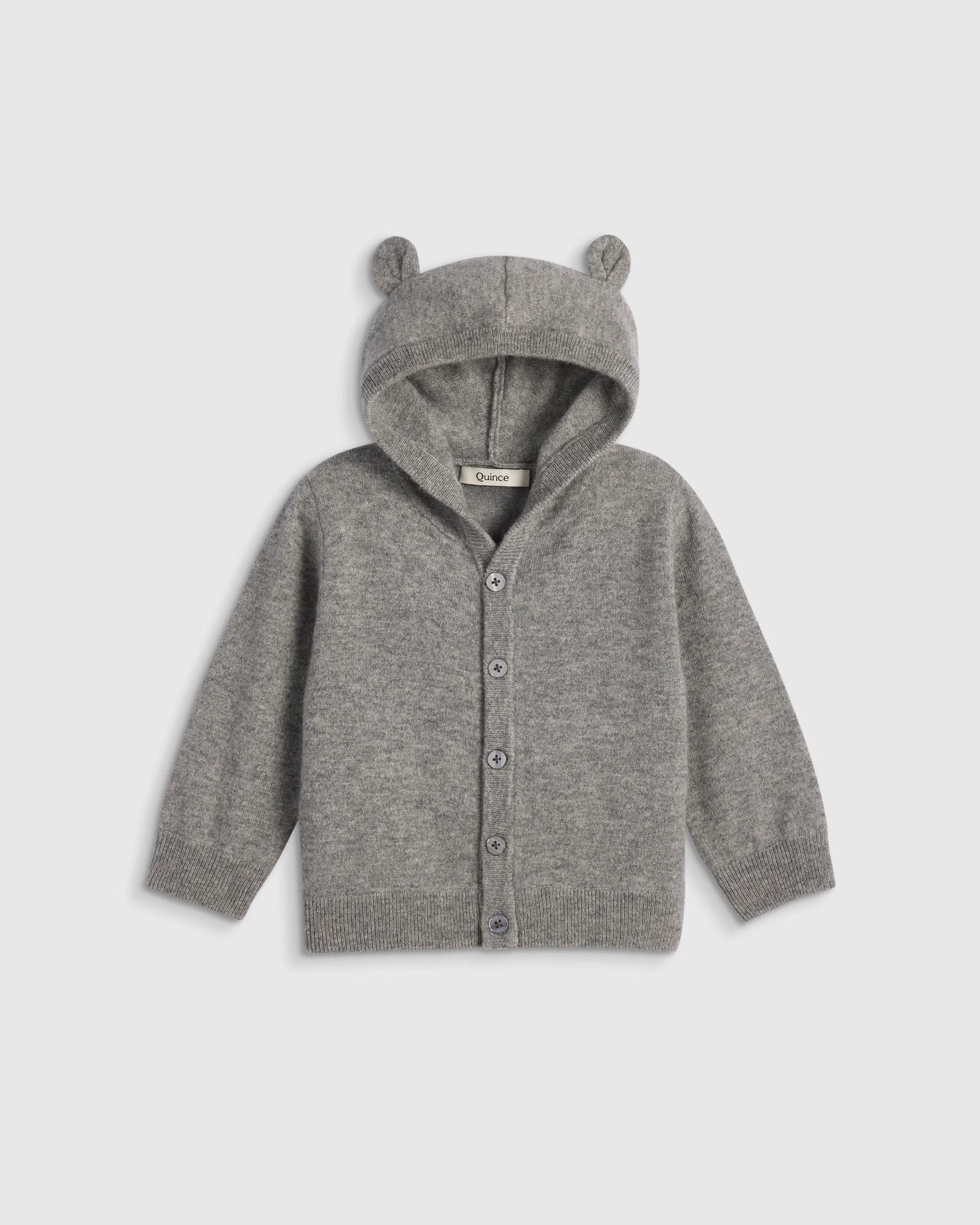 Washable Cashmere Hooded Cardigan - 0-3M / Oatmeal