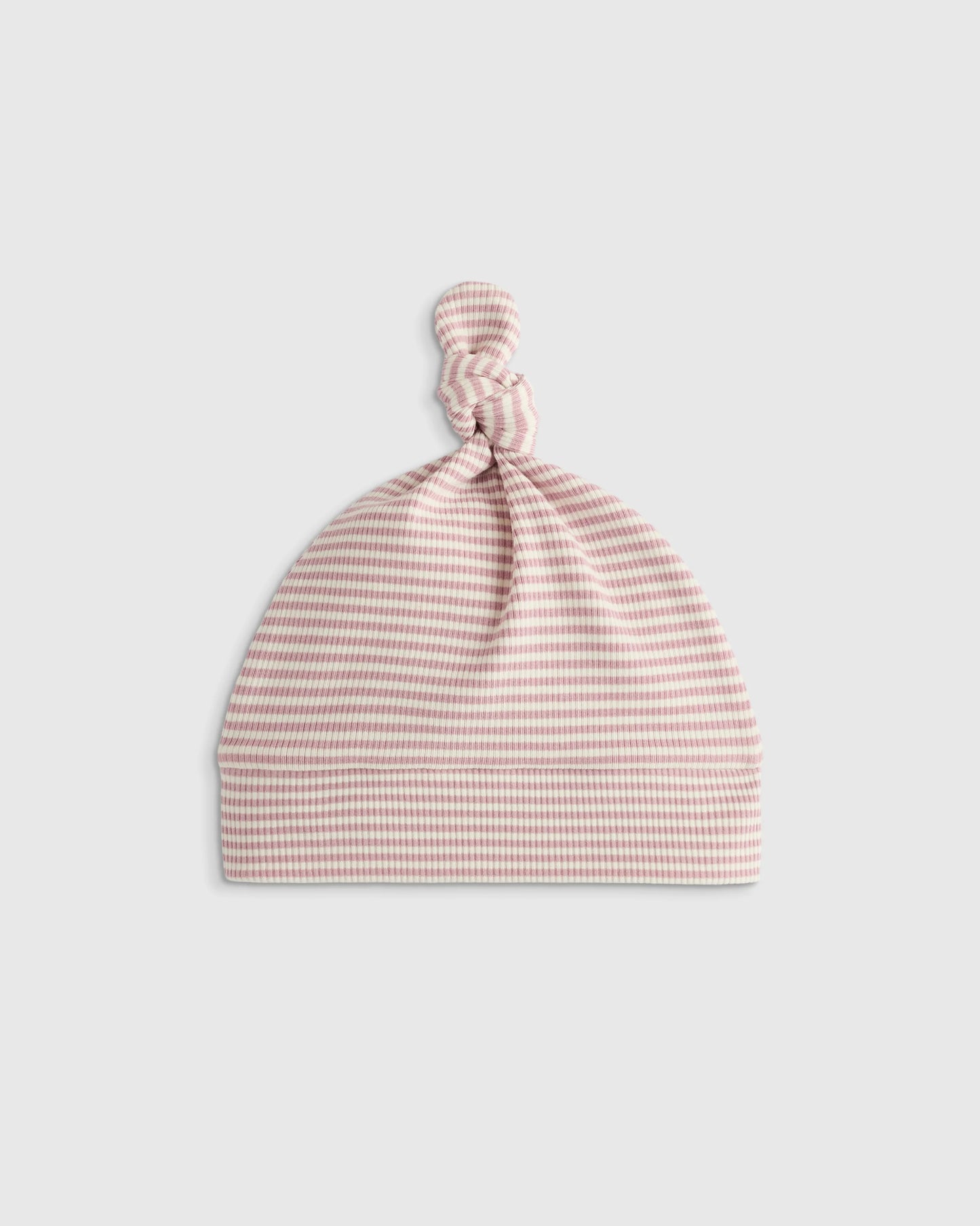 Softest Rib Hat (2-Pack) - 0-6M / Ivory/Grey Stripe