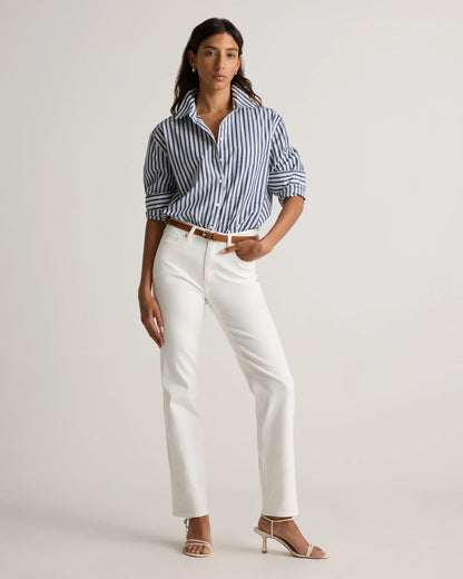 Bella Stretch Straight Jeans - 24 / Twilight Blue Fray