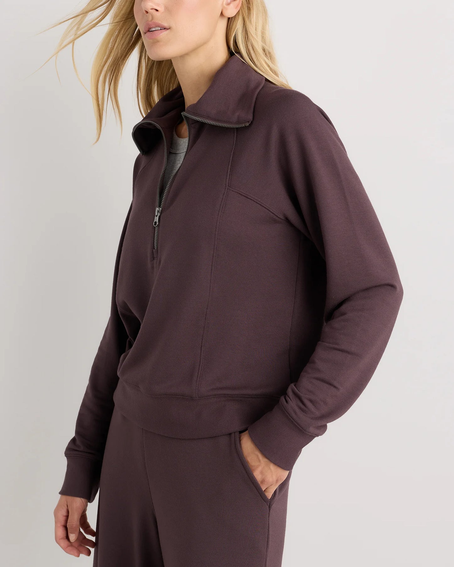 SuperSoft Fleece Half Zip - XS / Dried Fig