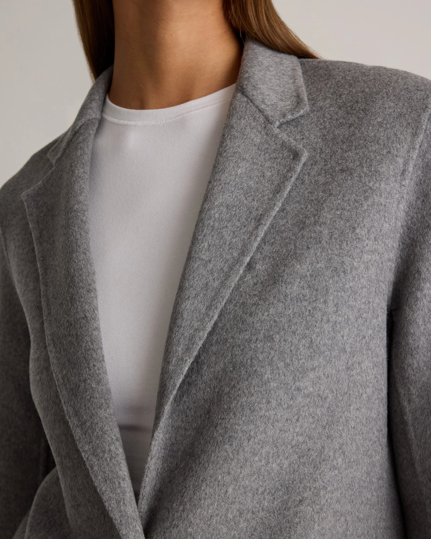 Double-Faced Merino Wool Soft Blazer - XS / Caramel