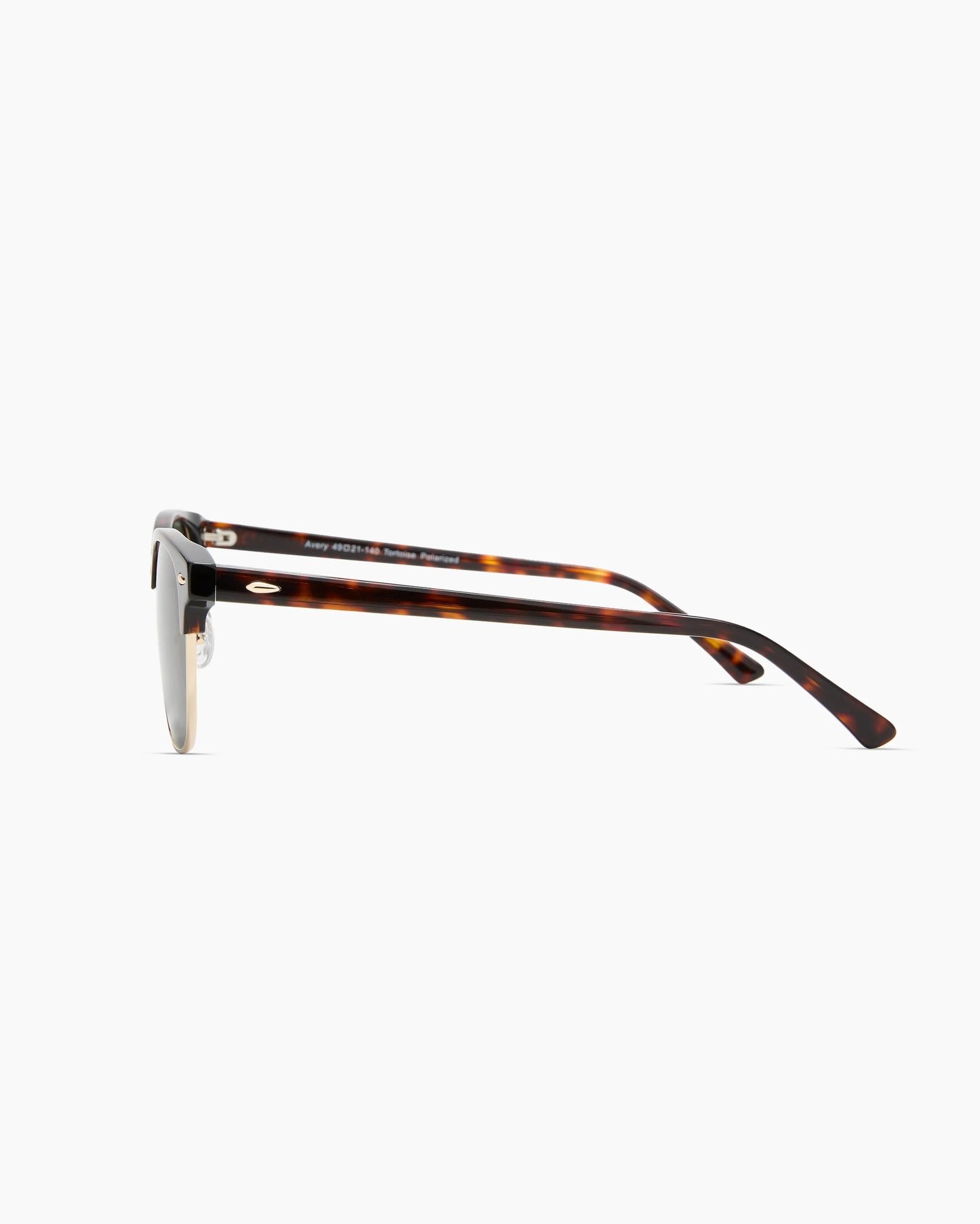 Avery Polarized Acetate Sunglasses - One Size / Clear Slate with Grey lens