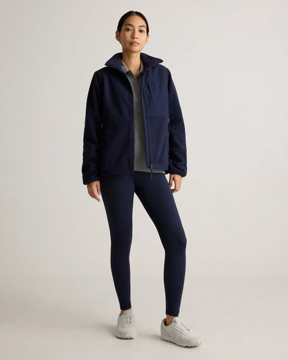 Polar Fleece Full-Zip Jacket - XS / Gravel/Bold Black