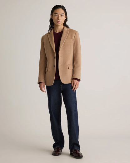 100% Mongolian Cashmere Blazer - S / Heather Graphite