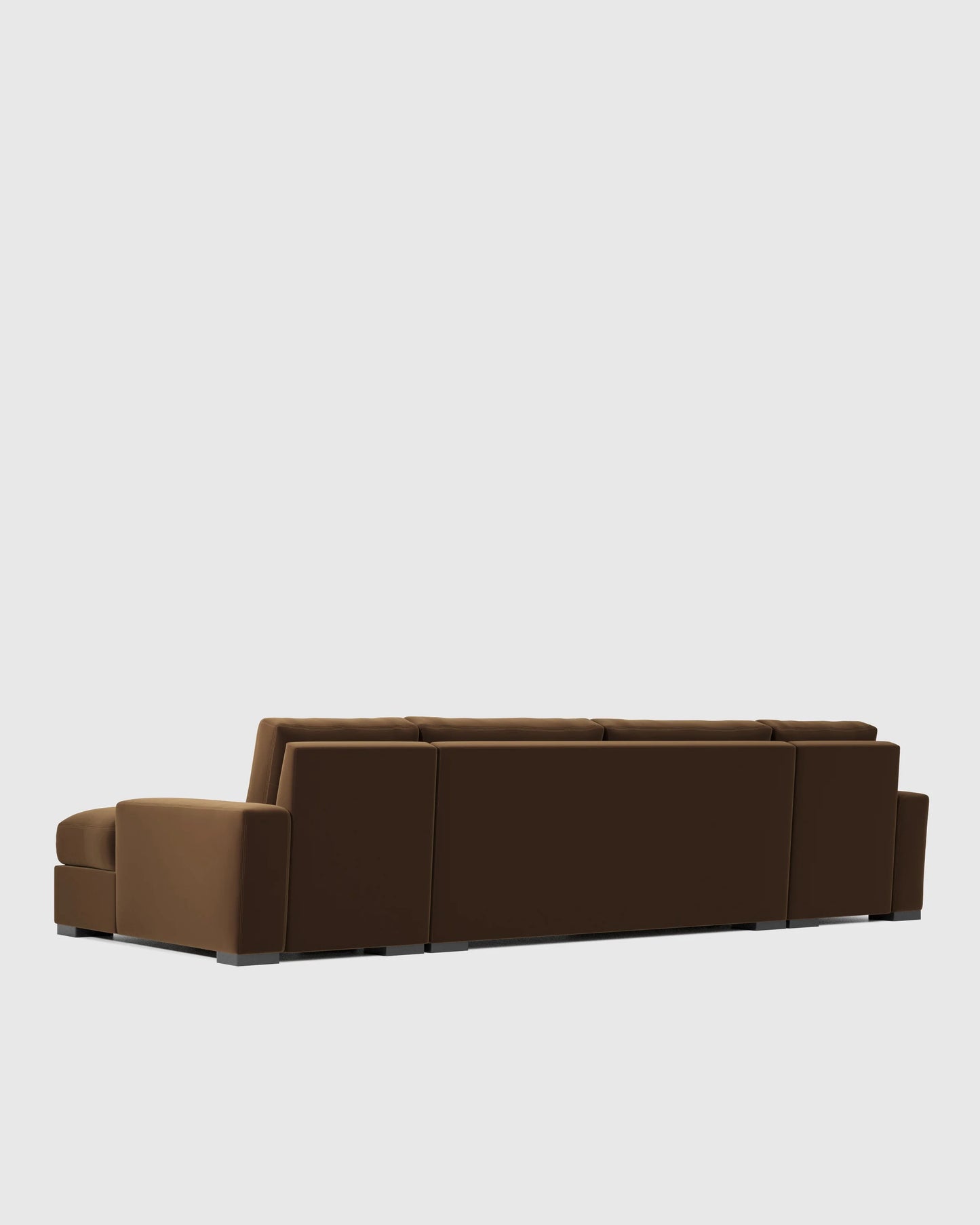 Stillman U Sectional in Performance Velvet - One Size / Java