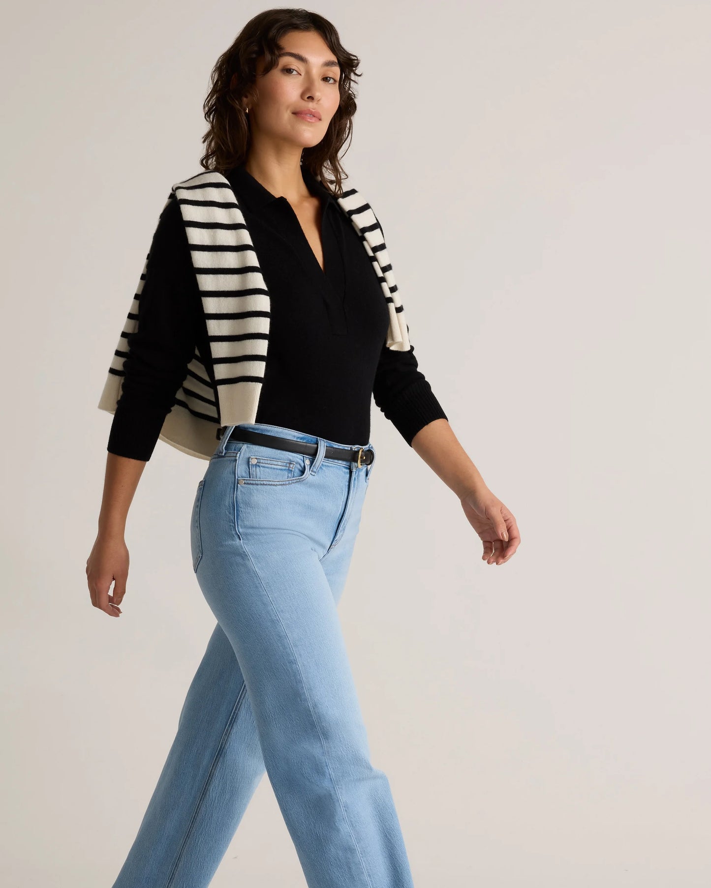 Bella Stretch Relaxed Straight Jeans - 24 / Atlantic Blue