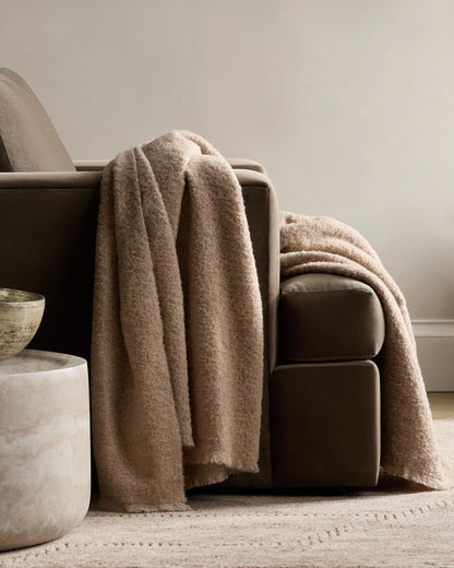 Alpaca Boucle Throw - 50x70 / Ivory