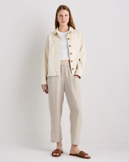 Organic Comfort Stretch Chore Jacket - XS / Vanilla