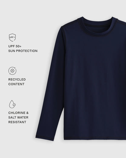 Long Sleeve Rash Guard - 8 / Navy