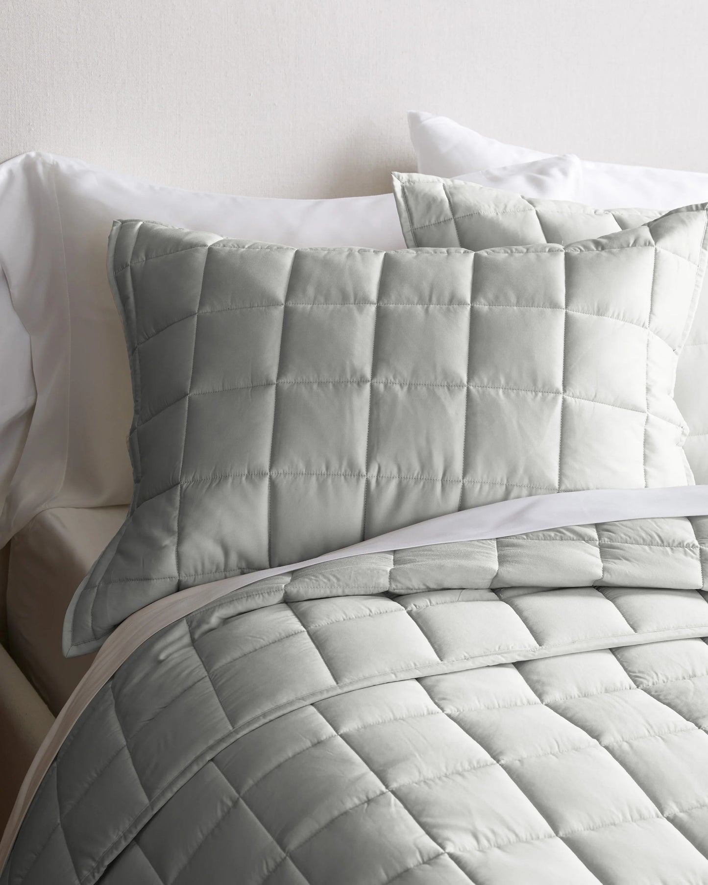 Bamboo Box Quilt Set - Twin / Sage