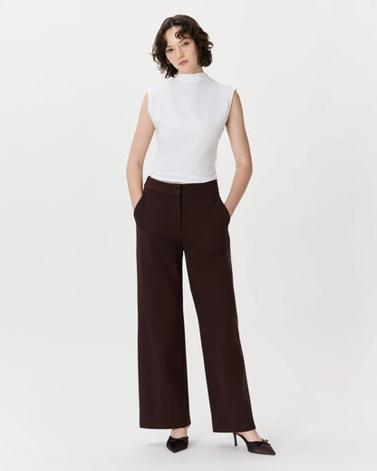 Ultra-Stretch Ponte Trouser - 0 / Navy