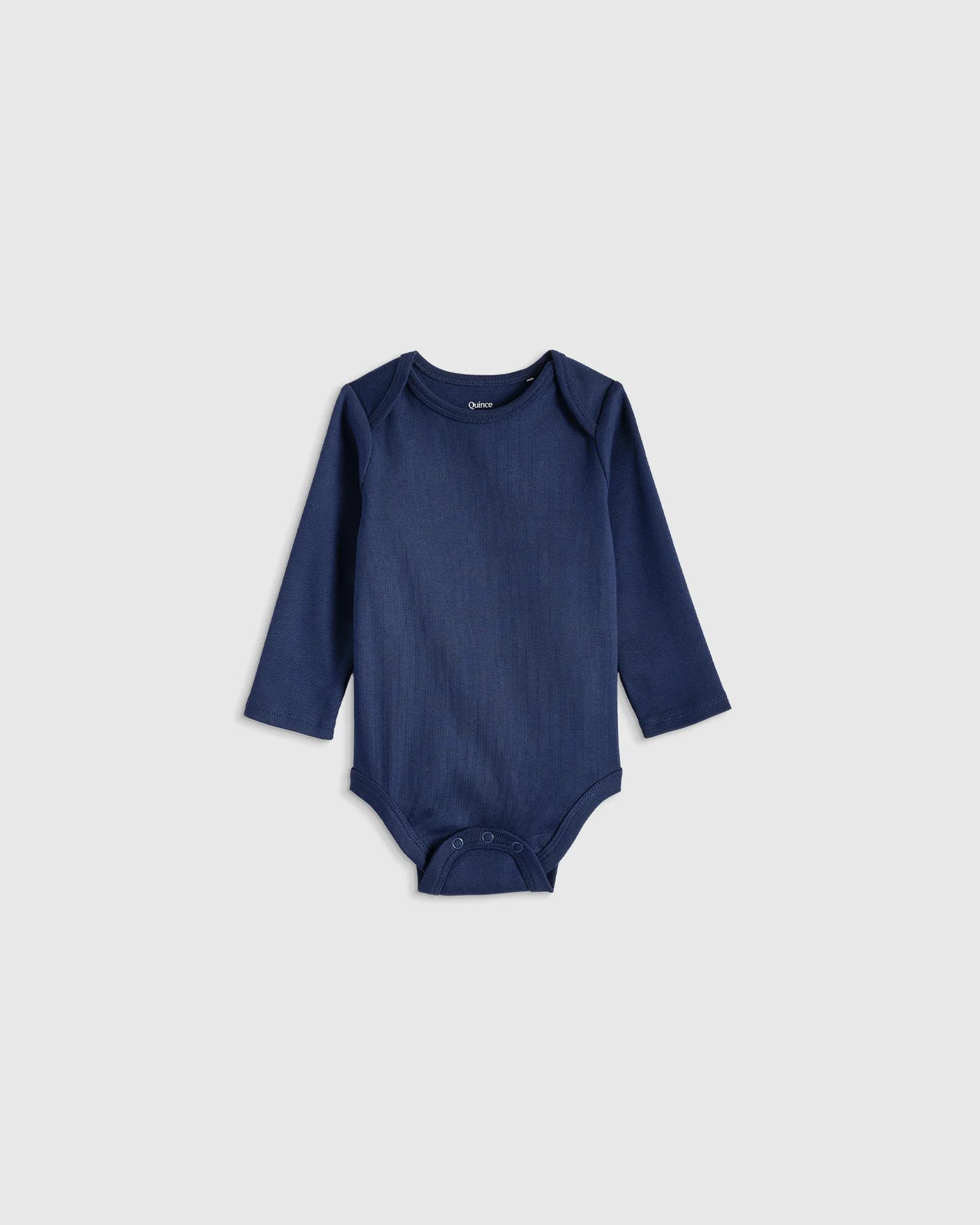 100% Organic Cotton Long Sleeve Bodysuit - 0-3M / Safari