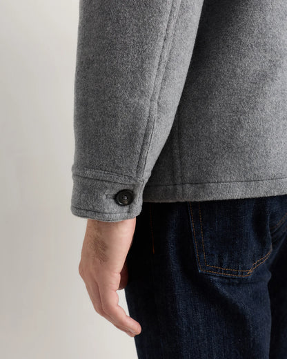 Wool Cashmere Chore Jacket - S / Black