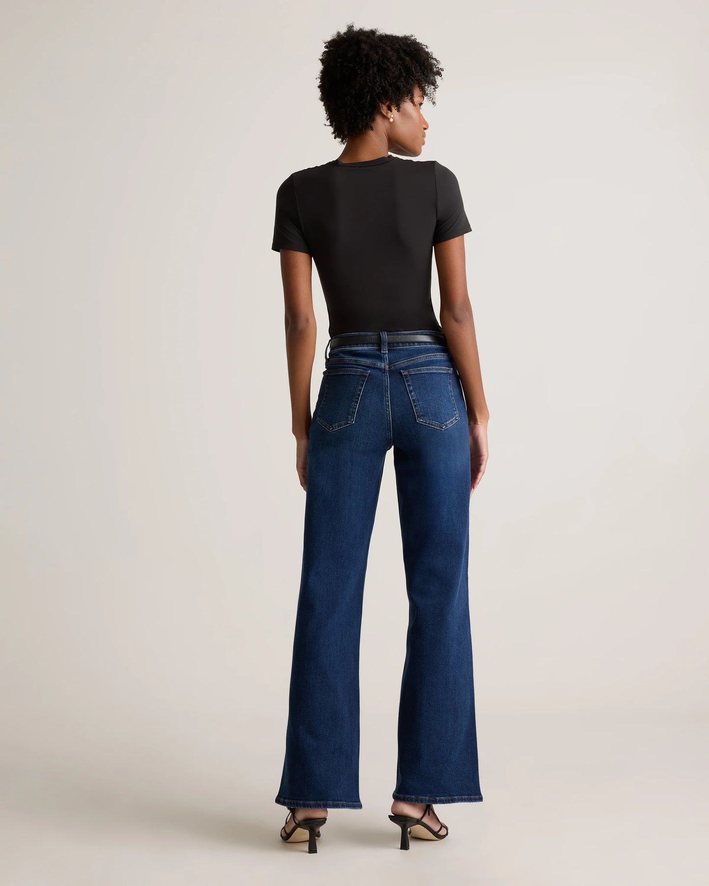 Bella Stretch Wide Leg Jeans - 24 / Frosted Blue