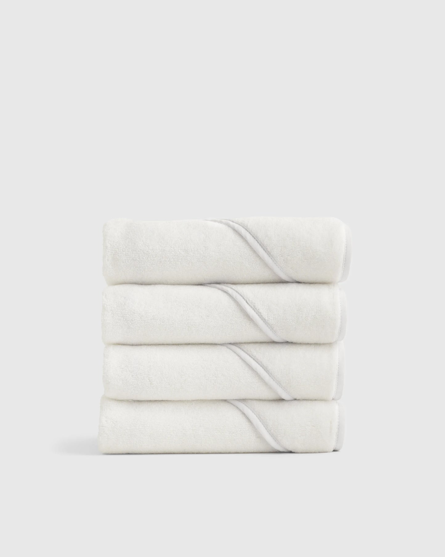 Organic Turkish Cotton Baby Hooded Towel Set 4-Pack - One Size / Light Blue