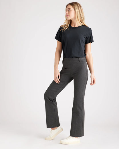 Ultra-Stretch Ponte Bootcut Pants - XS / Roasted Pecan
