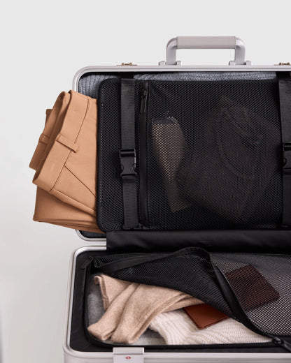 Aluminum Carry-On Suitcase - One Size / Black