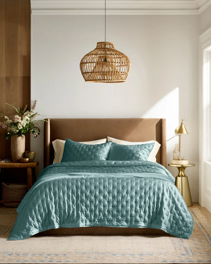 Bamboo Dream Quilt Set - Twin / Sage