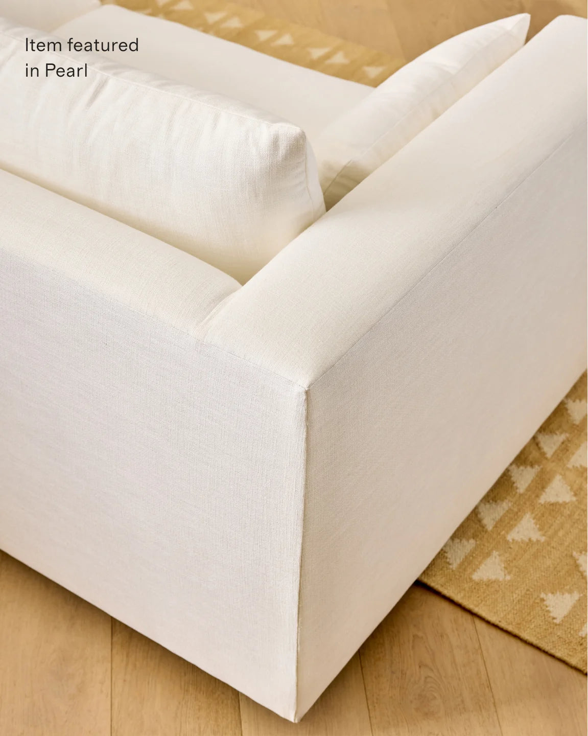Oasis Chaise Sectional in Performance Linen - Right Arm / Sand