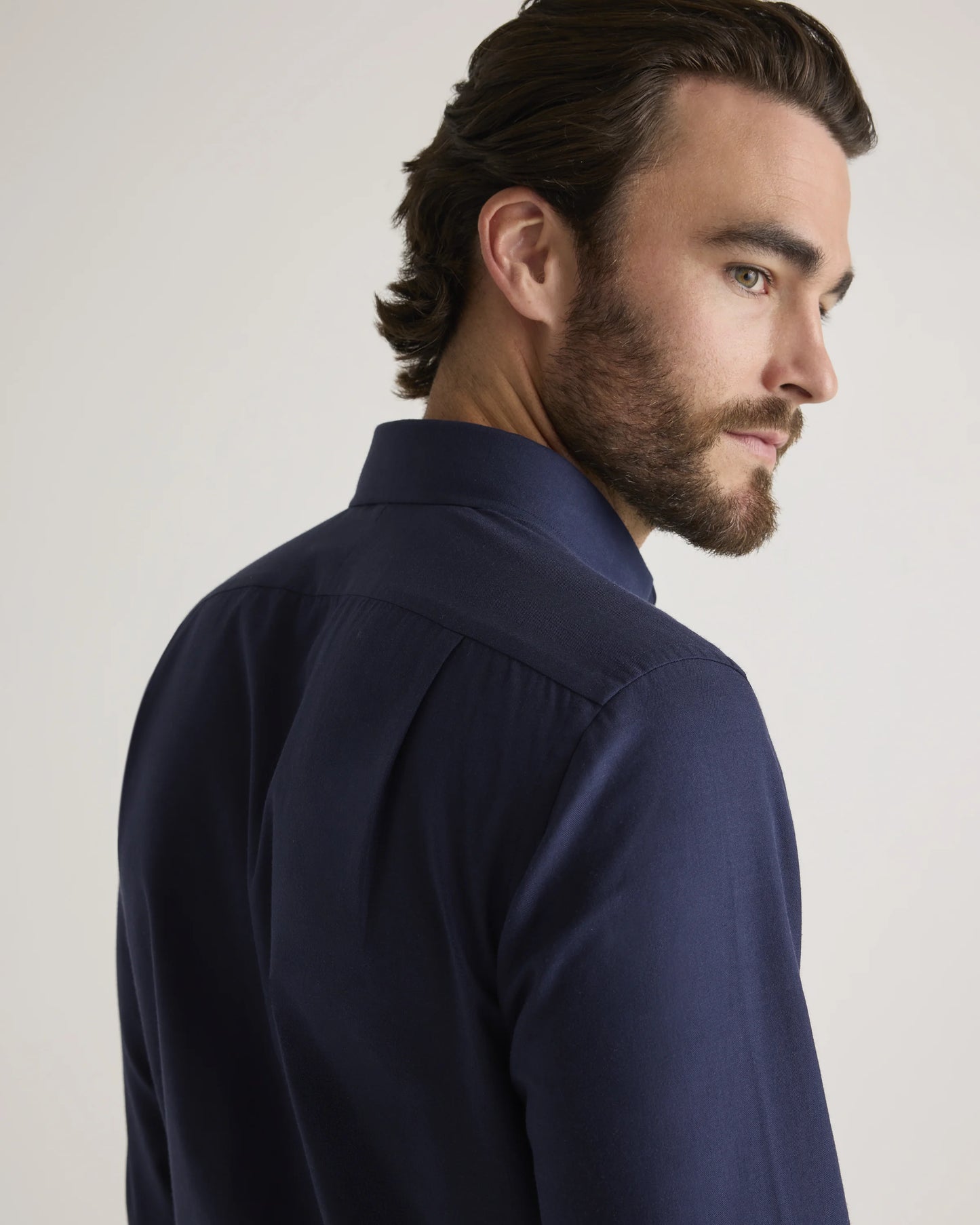 Organic Cotton Cashmere Dress Shirt - XS / Pale Blue