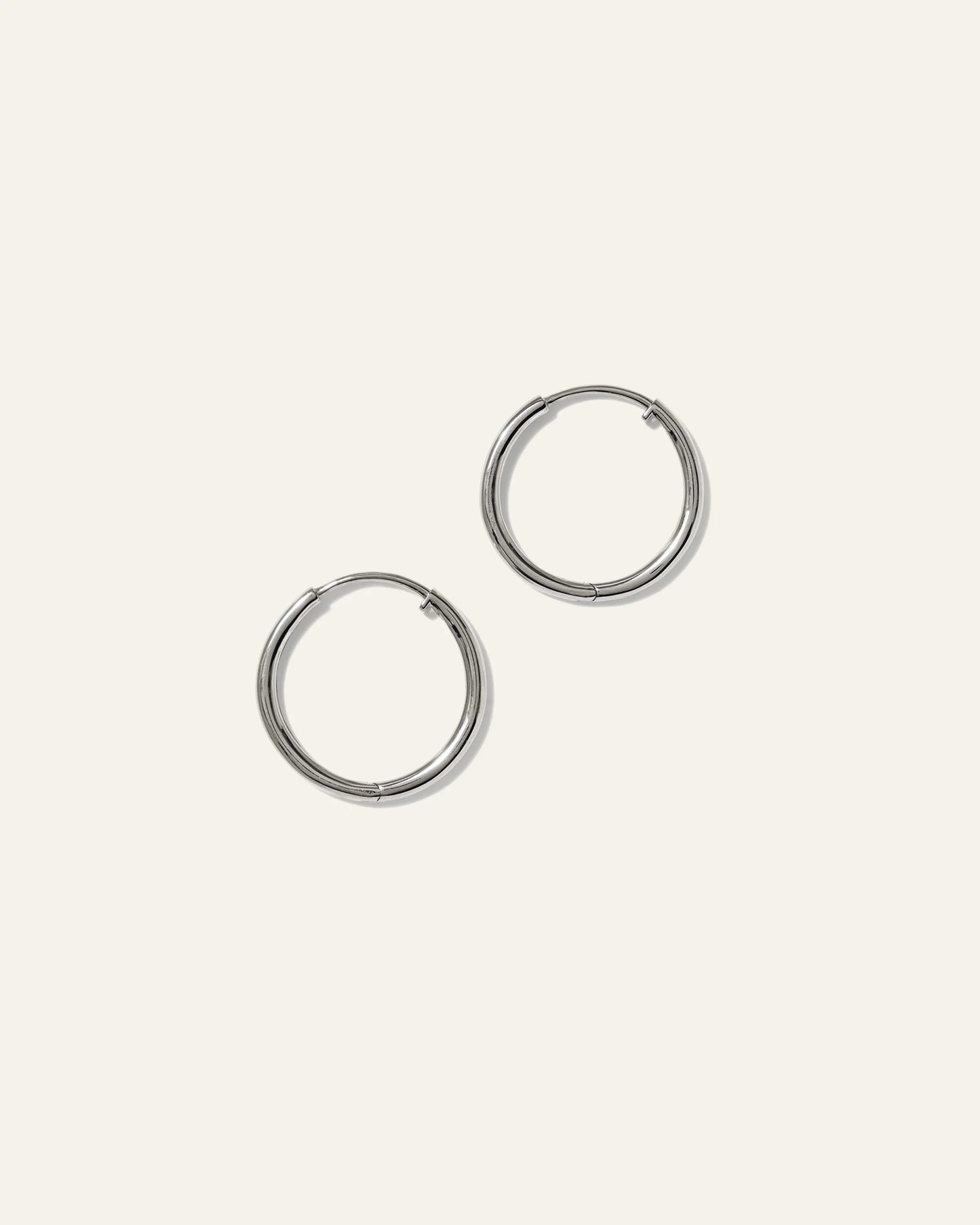 14K Gold Classic Hoops - 12mm / Yellow Gold