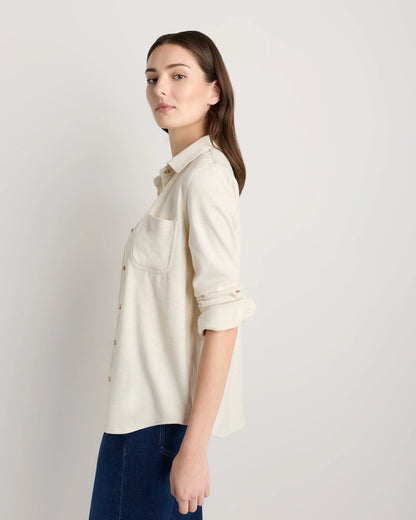 Stretch Sweater Fleece Shirt - XS / Navy/Red/Yellow Check