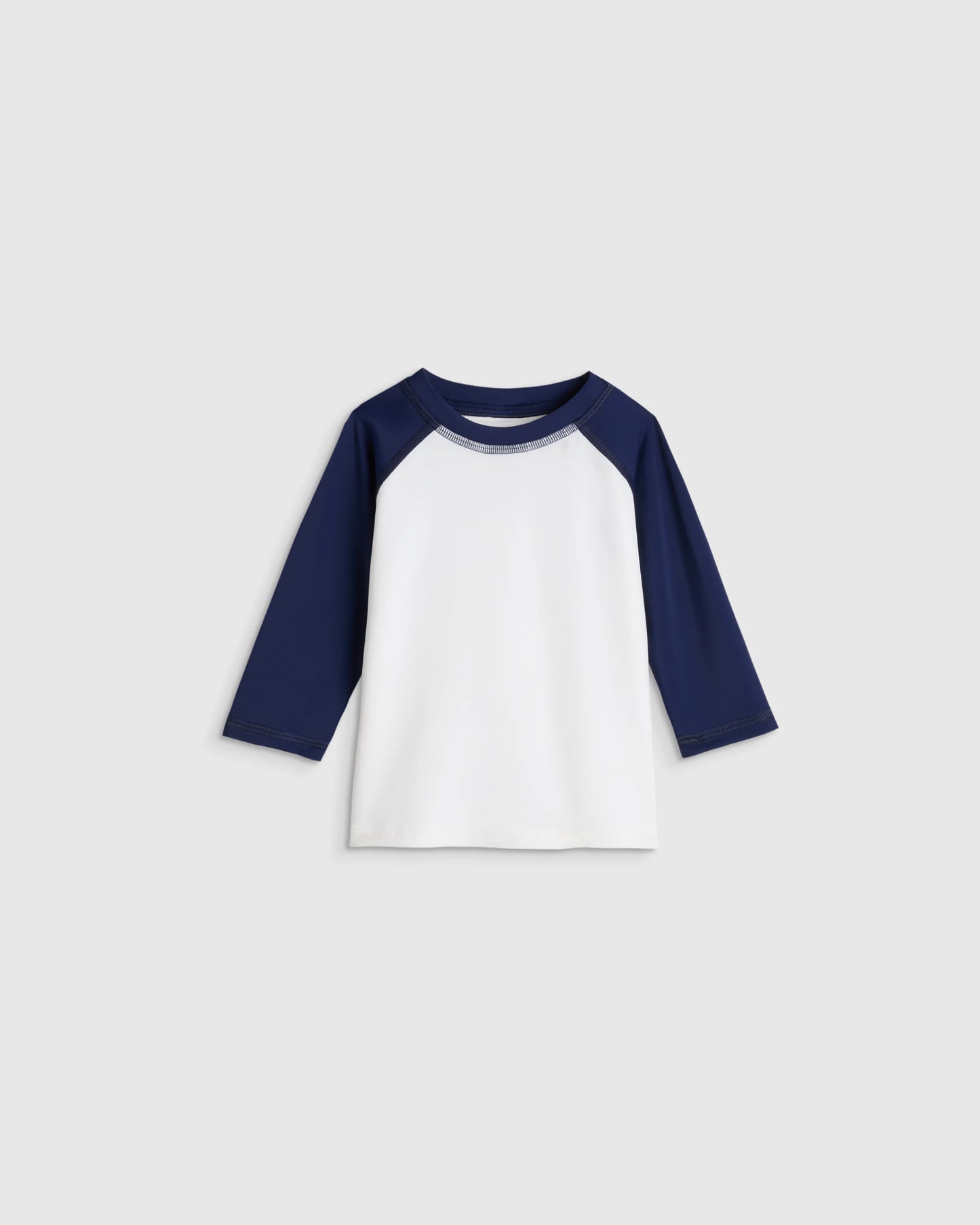 Long Sleeve Raglan Rash Guard - 6-9M / Island Aqua