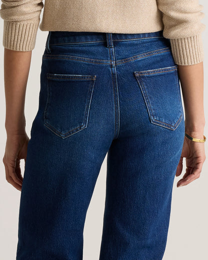 Bella Stretch Cropped Straight Jeans - 24 / Stormy Blue