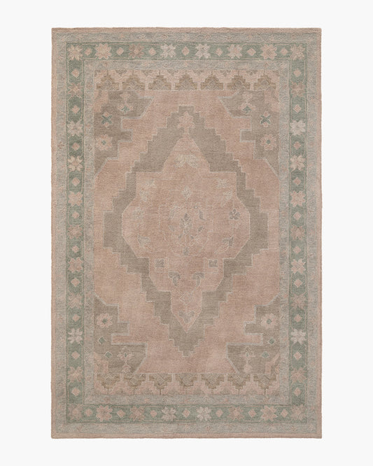 Ami Wool Rug - 5' x 8' / Soft Blush