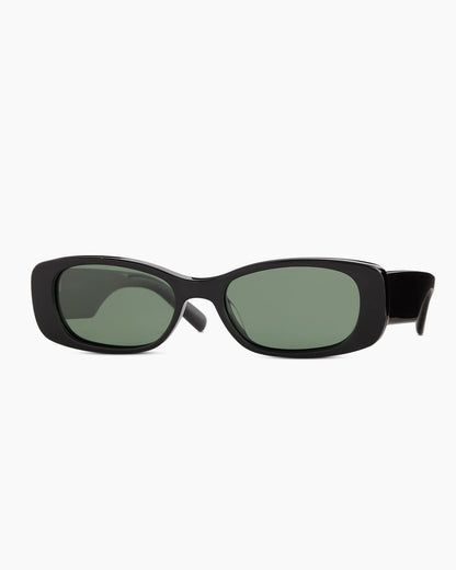 Palma Polarized Acetate Sunglasses - One Size / Black with Green lens
