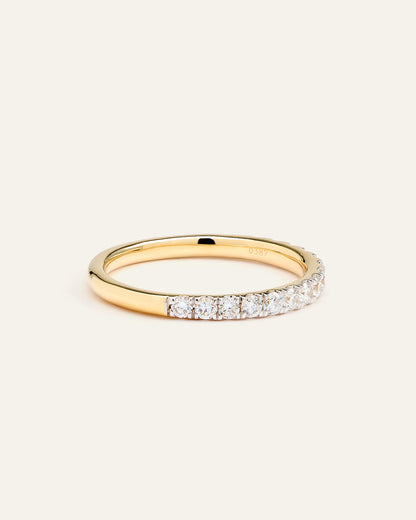 Lab Grown Diamond Pave Band - 4 / Yellow Gold