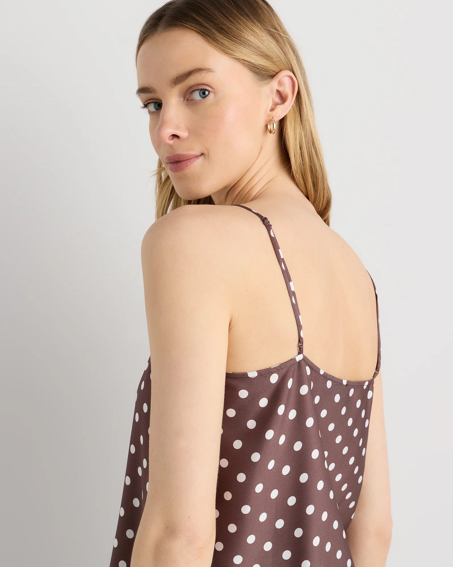 Washable Stretch Silk V-Neck Cami - XS / Ivory