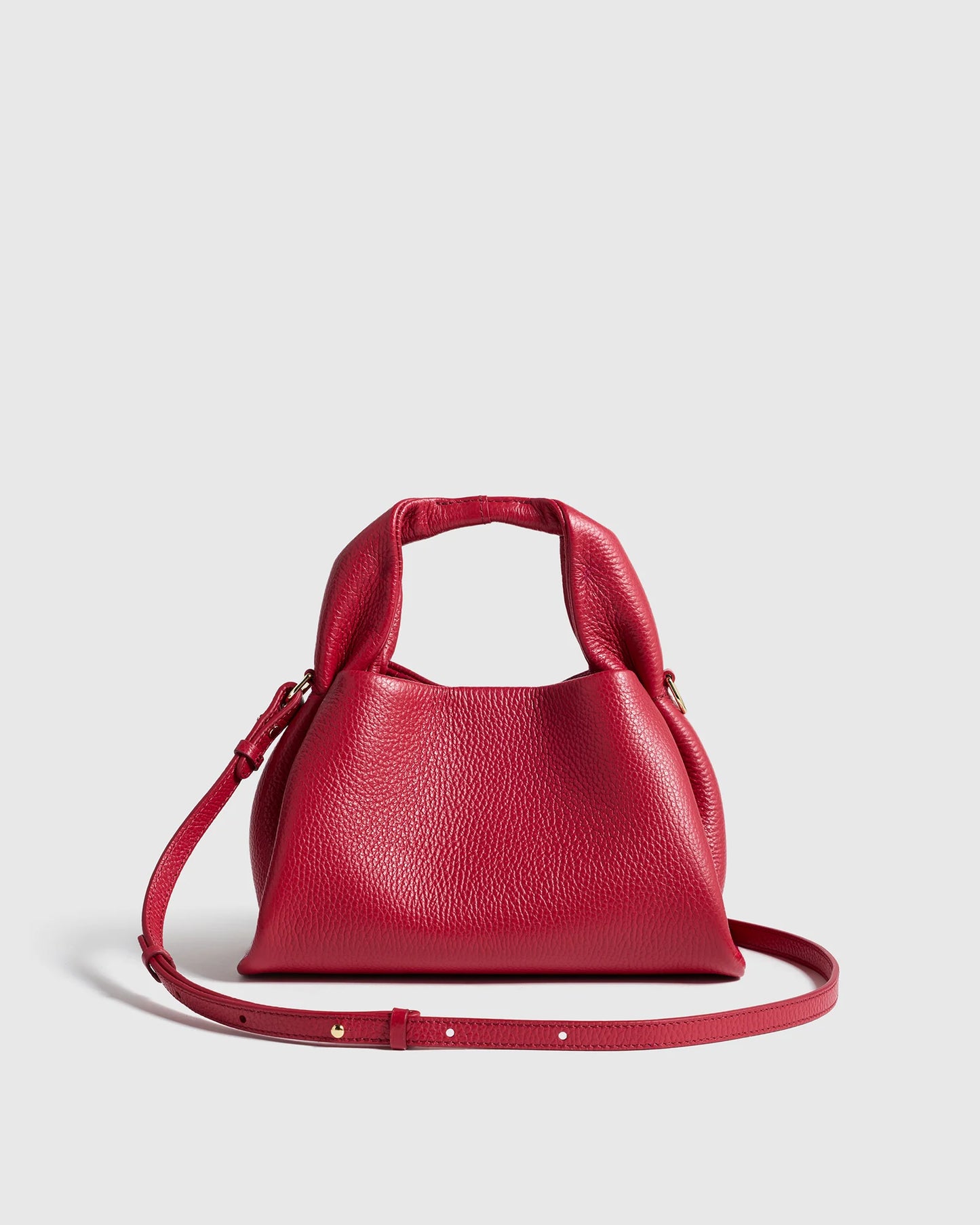 Italian Leather Trapeze Crossbody - One Size / Moonstone Blue