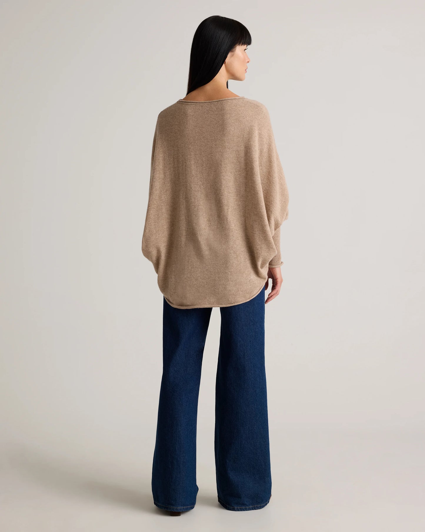 Mongolian Cashmere Batwing Sweater - S/M / Black